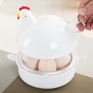 Egg Steamer Microwave Oven Plastic Aluminum Poacher Kitchen Egg Cooking Tool Home Cookware Supplies RainbowboyShop