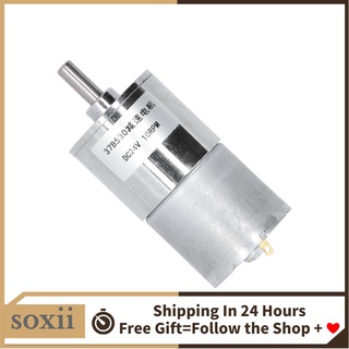 Soxii DC Gear Motor Electric Speed Reduction Geared 6mm Output Shaft Diameter