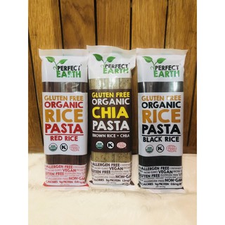 Perfect Earth Organic Gluten Free Chia and Rice Pasta - Red Black Brown Pad Thai (1)