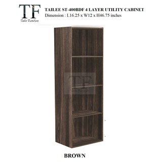 4 LAYER UTILITY CABINET WITHOUT DOOR = TAILEE ST-400BF