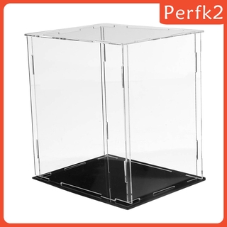 [PERFK]2 Acrylic Display Box Case Figures Model Perspex Dustproof Protection Cube