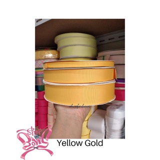 Yellow Gold Grosgrain Ribbon