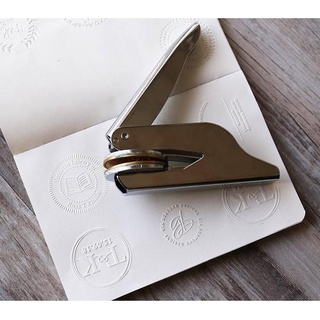 Customized Library Book Invitation Embosser Stamp Embossing Stamp Notary Seal Stamp for Personalized (1)