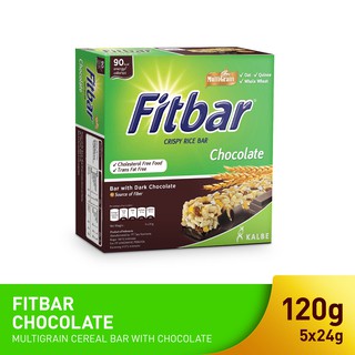 Fitbar Cereal Bar Chocolate Multipacks 5 x 24g