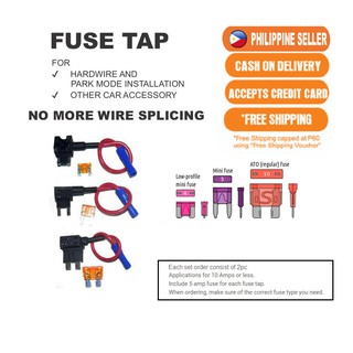 Fuse Tap/ Piggy Back Fuse for Dash Cam and Accessories