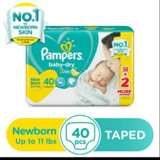 Pampers baby-dry newborn 40pcs