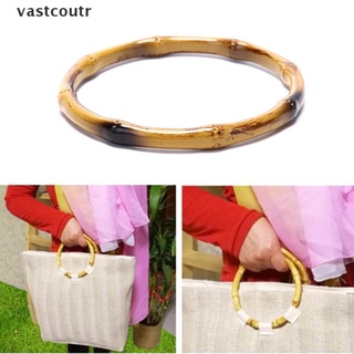 (hot*) Round Bamboo Bag Handle For Handbag Handcrafted DIY Bags Accessories vastcoutr