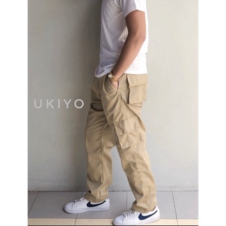 cargo pants✢▫TOKIO Khaki Pants by UKIYO (Unisex Cargo Pants) (X-L