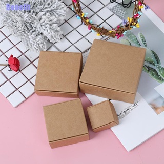 Benefit> 10Pcs Brown Kraft Paper Gift Boxes Blank Handmade Soap Packing Box