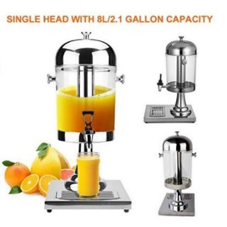 8L Single Juice Dispenser with Ice Chamber (STAINLESS STEEL) (4)