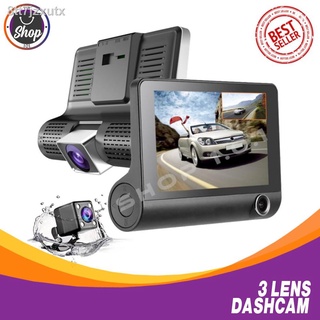 ﹍3 Lens Dashcam FHD Car Camera Front-Indoor-Back