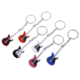 1pcs Guitar Keychains ， Key Chain Charms for Bag Car Keyring Accessories Gift Guitar Musical Key Chains
