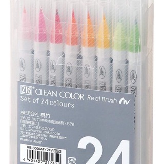 Kuretake 6V Zig Clean Color Real Brush