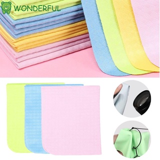 WONDERFUL 1/2/4PCS Random Color Multifunctional Cleaning Cloths Classic Argyle Eyeglasses Wipes Microfibre Fiber Lens Cleaner Easy Washing High Quality For iPhone iPad Screens Chamois Glasses Cleaner