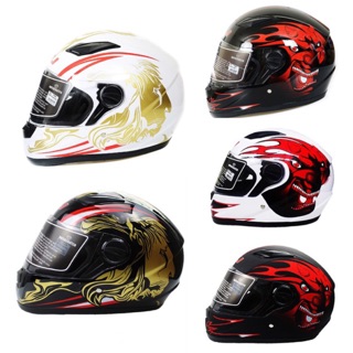 HNJ 898 #2 Motorcycle Full Face Helmet Visor Open Face Helmet