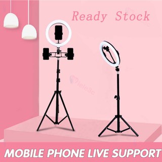 ✅Ready Stock 12cm/26cm USB fill light 10'' LED Ring Light Lamp Selfie Camera Phone Studio Tripod Stand Video Dimmable (1)