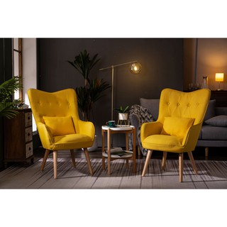 READY STOCK 2 Chairs Wing Chair European Style Nordic Armchair Sofa Promotion Kerusi Living Room eio