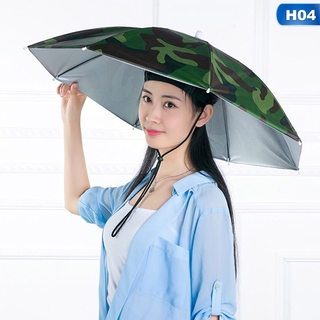Sun Umbrella Hat Outdoor Hot Foldable Golf Fishing Camping Headwear Head Cap (6)