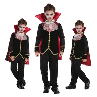 Halloween Umorden Carnival Party Kids Children Count Dracula Gothic Vampire Dress Up Costume