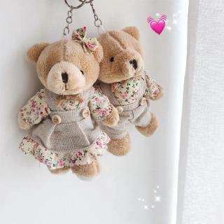 <24h delivery> W&G Cute plush doll Bear Pendant bag key chain pendant couple gift