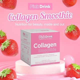Pink Drink Strawberry Flavored Collagen Smoothie [Half Box]
