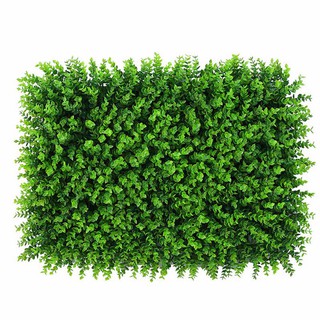 yayuanfeng Artificial Plant Foliage Hedge Grass Mat Greenery Panel Decor Wall Fence 60x40cm (1)