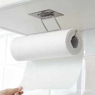Self-Adhesive Towel Holder Rack Kitchen Toilet Paper Holder Rack Roll Paper Holder Stand Storage Rac