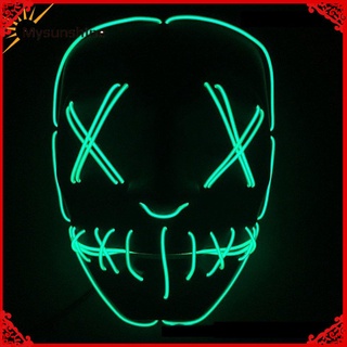 Customizable Color Pattern El Cold Light Led Mask Mask Halloween Christmas