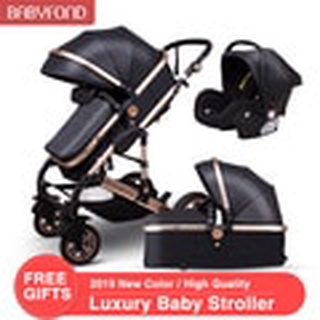 Normal Ship! 3 In 1 Baby Strollers And Sleeping Basket Newborn 2 In 1 Baby Stroller Europe Baby Pram One Parcel With Car Seat