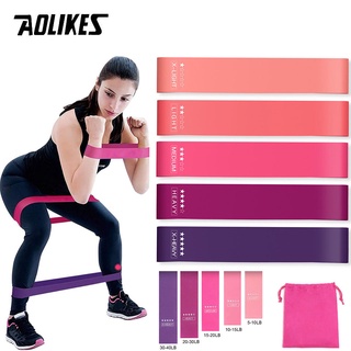 AOLIKES Training Fitness Gum Exercise Gym Strength Resistance Bands Pilates Sport Rubber Fitness Mini Bands Crossfit Wor