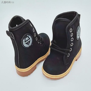 ✖✱♟Korea Fashion Unisex Kids Mid Calf Low Heel Boots 25-36