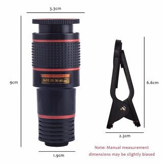 Universal Mobile Phone Camera Zoom Lens Clip-on 12x Optical Telescope Telephoto MkHomemall