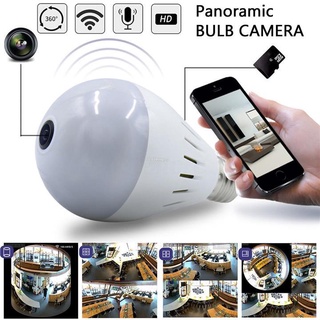 360° Panoramic 960P HD Wireless IP Camera WiFi Light Bulb CCTV Home Security LED Wifi Panoramic IP C