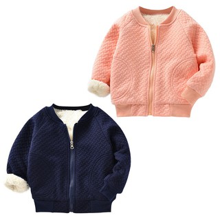 Baby Boy Girl Casual Jacket Coat Outerwear Solid Outfit Top