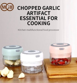 Miugo Electric Mini Garlic Chopper USB Charging Press Mincer Vegetable Chili Meat Grinder Food Chopper Kitchen Tool 250/100ML