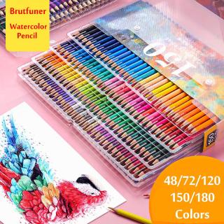 [Ready Stock]Brutfuner 48/72/120/150/180 WaterColor Pencils Wood Colored Pencil Set Lapis de cor (1)
