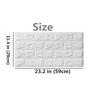 PE Foam 3D Wallpaper DIY Wall Stickers Decor Embossed Brick (8)