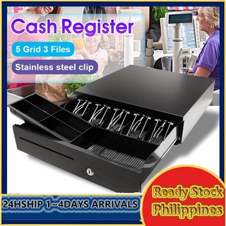 Drawer Cash Box Cashier Box Supermarket Bills 5 Grids 3 Gears Money Secret Safe Box With Lock