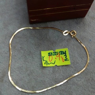 18K Saudi Gold Flat Bracelet