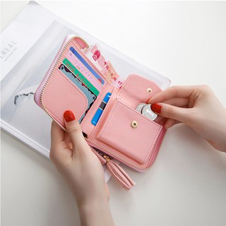 Ladies Korean Zipper Tassel Small Wallet (3)