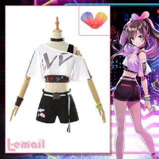 Kizuna AI 1st Concert With The Same Paragraph Love Sauce Cos Live Love Cosplay Costume Halloween Costume (1)