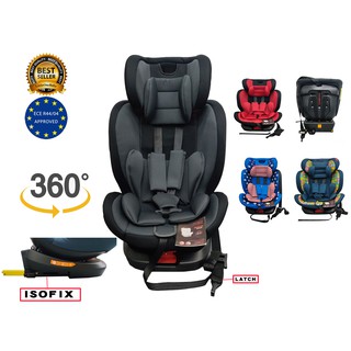 ECE R44 360° Rotation Standard Baby Safety Car Seat Adjustable angle With ISOFIX and LATCH FREE