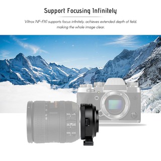 Viltrox NF-FX1 Lens Mount Adapter Manual Focus for Nikon G&D-Mount Series Lens Userd for FUJI X-M (9)