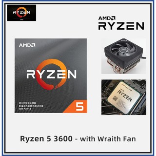 [New]AMD Ryzen 5 3600 AM4 Socket 3.6GHz up to 4.2GHz with Wraith Stealth amd box CPU processor 6-core 12 thread