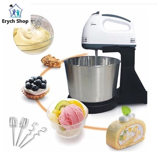 7Speed Hand Mixer w Stand Mixer With Stainless Steel Bowl