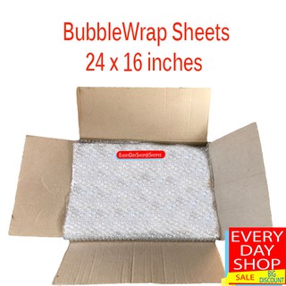 Bubblewrap Sheets 24 x 16 inches