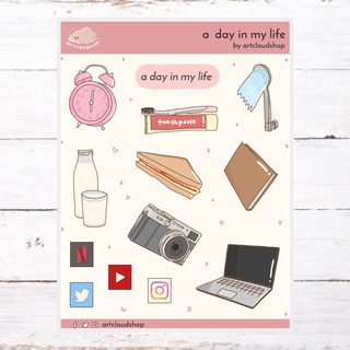 A Day in My Life Stickers