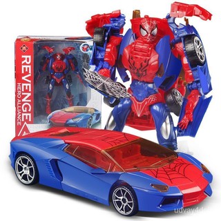 【Model Toy】Transformers Toy Optimus Prime Spider-Man Car Model Robot Boy and Children's Toy