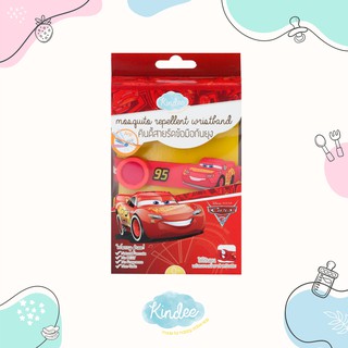 Kindee Cars Mosquito Repellent Reusable Wristband w/1 Bottle Organic Essential Oil (Newborn & up)