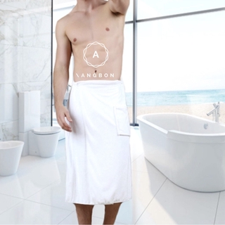 Angbon Men's Wearable Towel W/ Pocket & Button Garter (6)